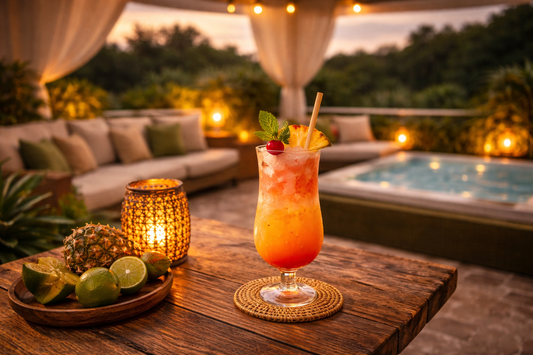 Bares con vista en Las Terrenas rooftop sunset