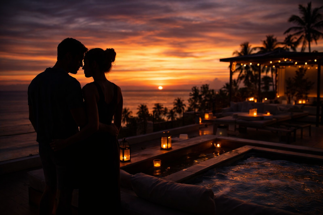 Hotel romántico en Las Terrenas con rooftop al atardecer