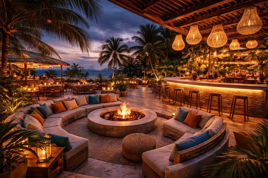 Descubre la vida nocturna en Las Terrenas: bares, rooftops y ambiente tropical en República Dominicana.