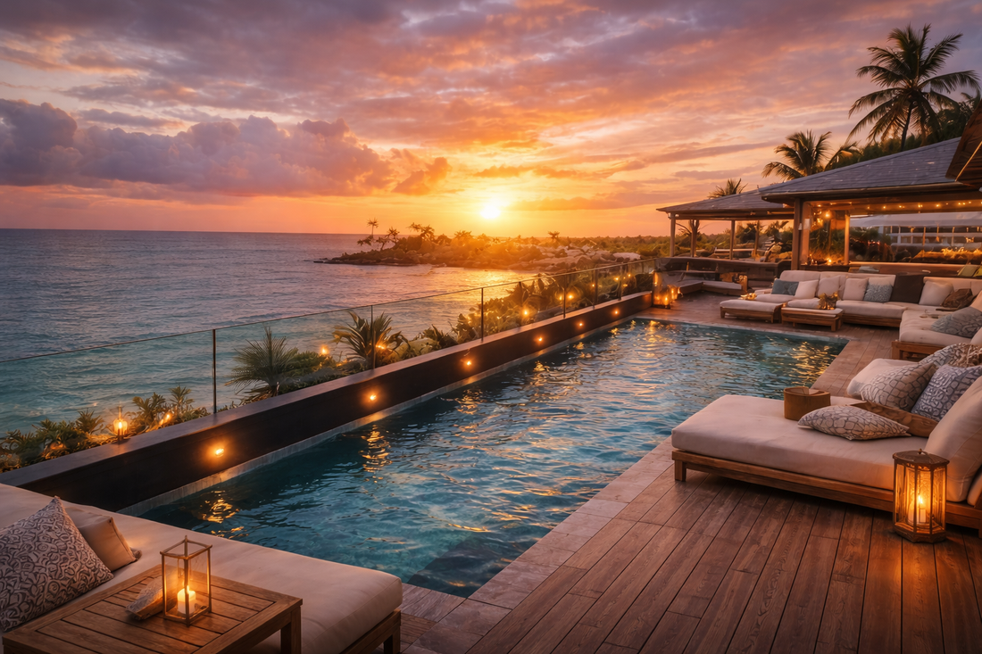 Hotel en Las Terrenas con rooftop y ambiente tropical